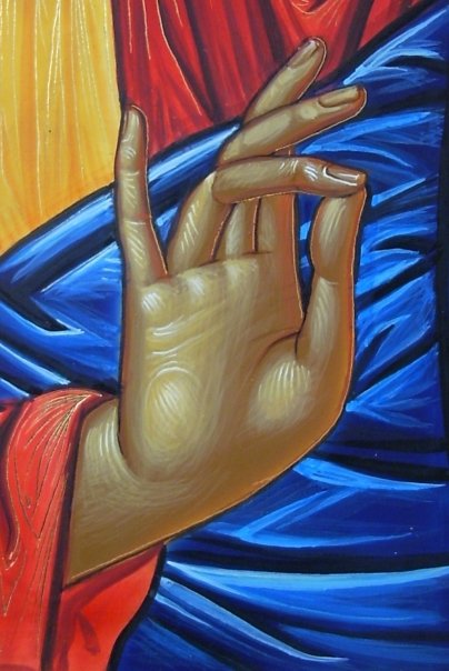 benediction hand sign