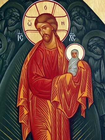 Christ in the Dormition Icon