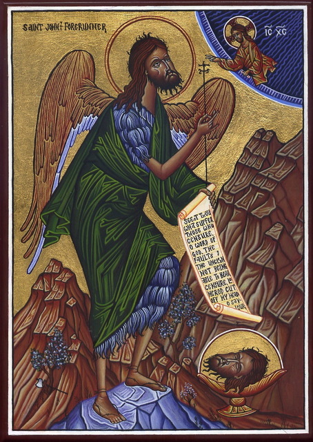 Icon of John the Baptist in the Greek Style