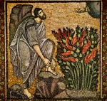 Moses and the Burning Bush Byzantine Mosaic
