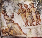 Fresco of the Hospitality of Abraham (4th Century)