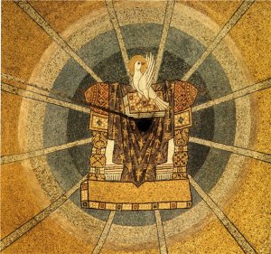 The Holy Spirit, seated upon the Throne of Preparation